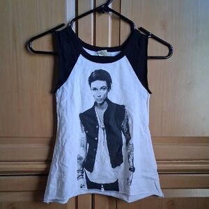 Black Veil Brides Andy Biersack Raglan Muscle Tank, XS